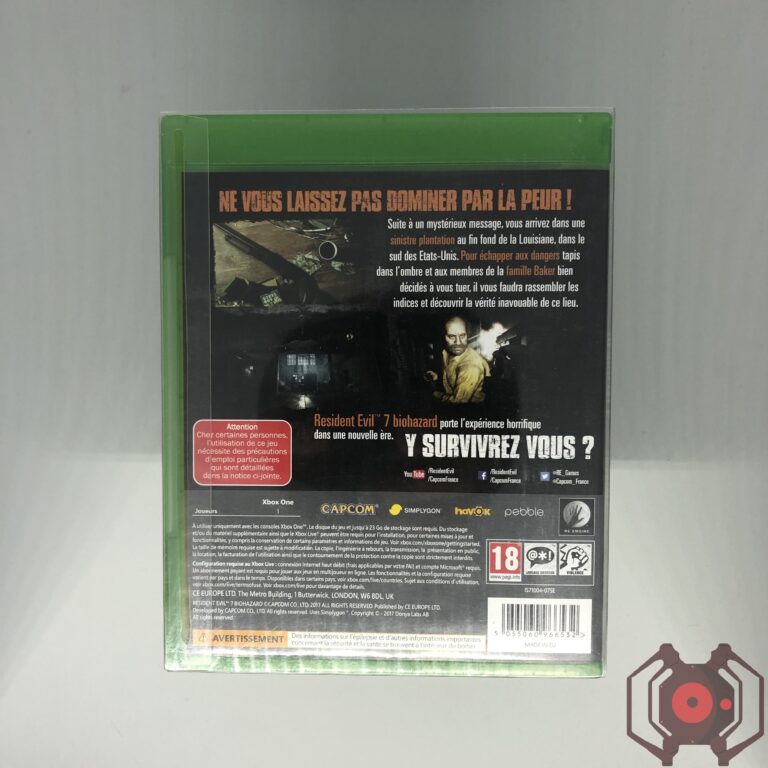 Resident Evil 7 Biohazard - Xbox One (Lenticular) (Derrière - France)