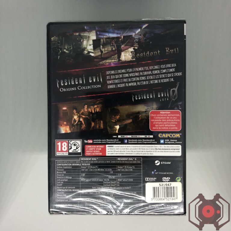 Resident Evil 0 (dans RE Origins Collection) - PC (Derrière - France)