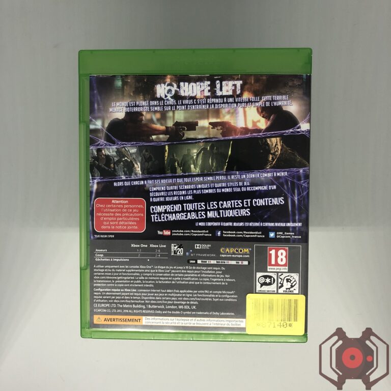 Resident Evil 6 - Xbox One (Derrière - France)