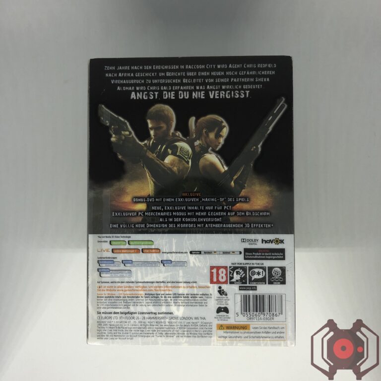 Resident Evil 5 - PC (Steelbook) (Derrière - Allemagne)