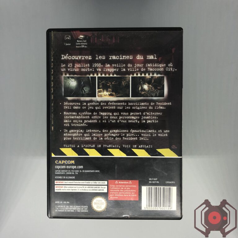 Resident Evil 0 - Gamecube (Derrière - France)
