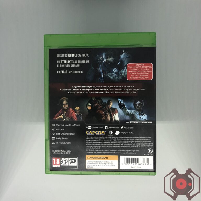 Resident Evil 2 (2019) - Xbox One (Derrière - France)