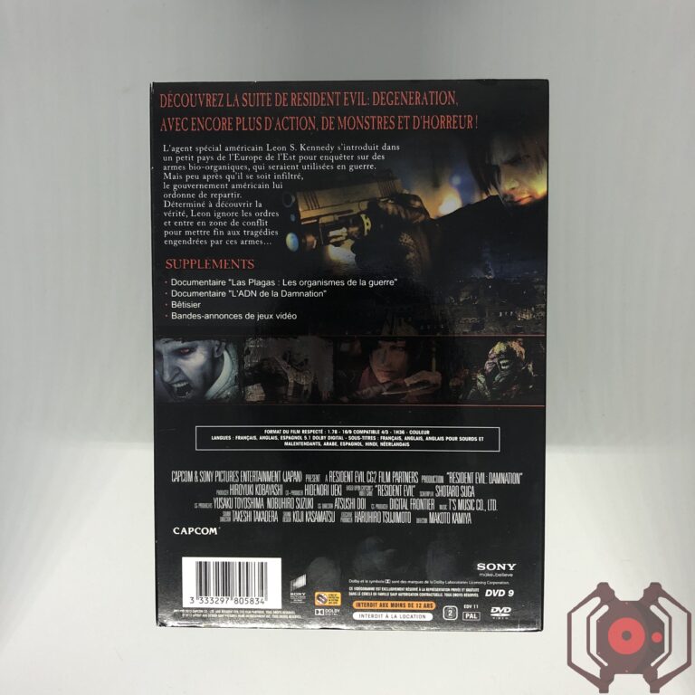 Resident Evil Damnation - DVD (Derrière - France)