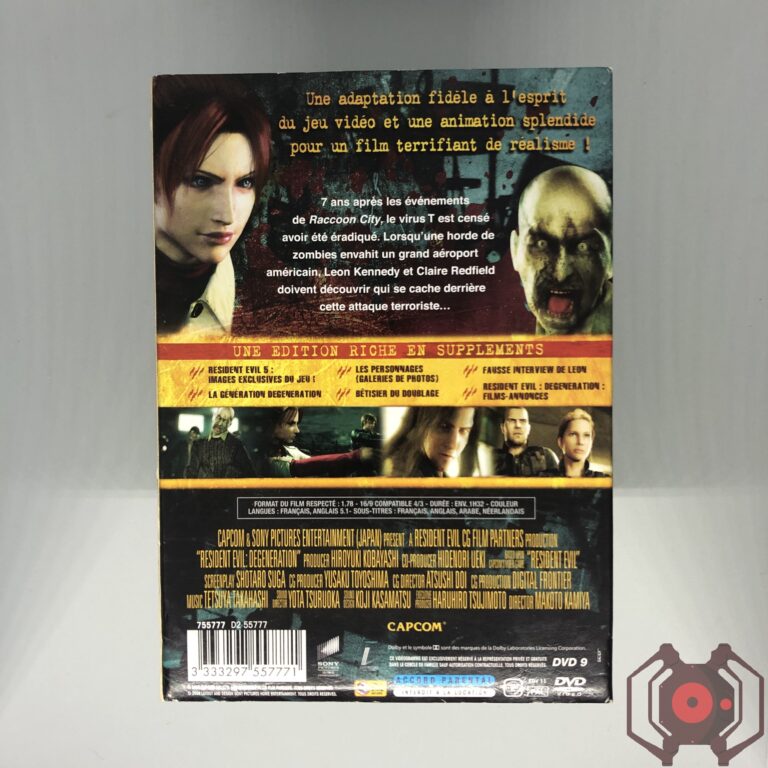 Resident Evil Degeneration - DVD (Derrière - France)
