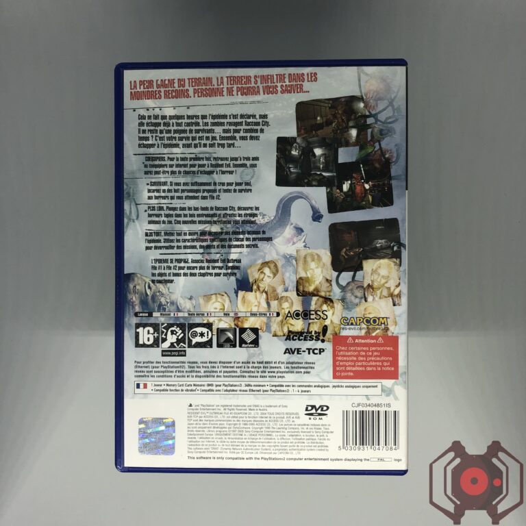 Resident Evil Outbreak FILE #2 - PS2 (Derrière - France)