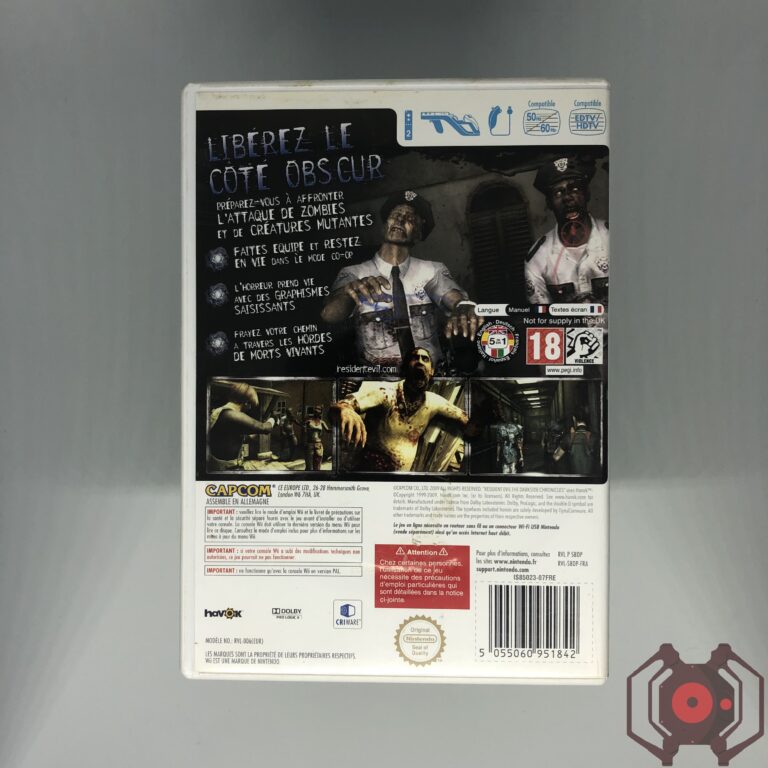 Resident Evil The Darkside Chronicles - Wii (Derrière - France)