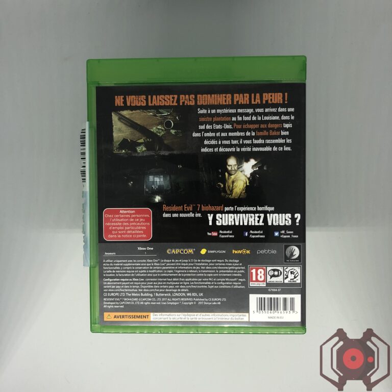 Resident Evil 7 Biohazard - Xbox One (Derrière - France)