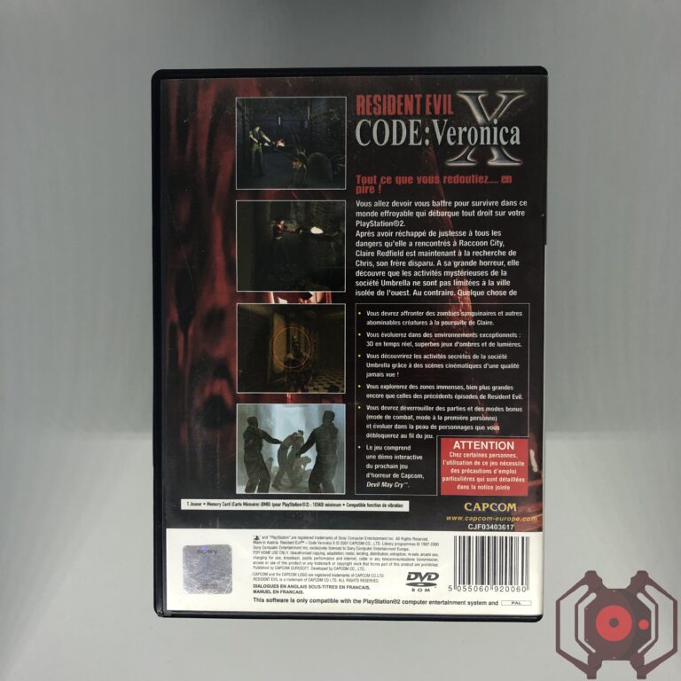 Resident Evil CODE: Veronica X - PS2 (Derrière - France)