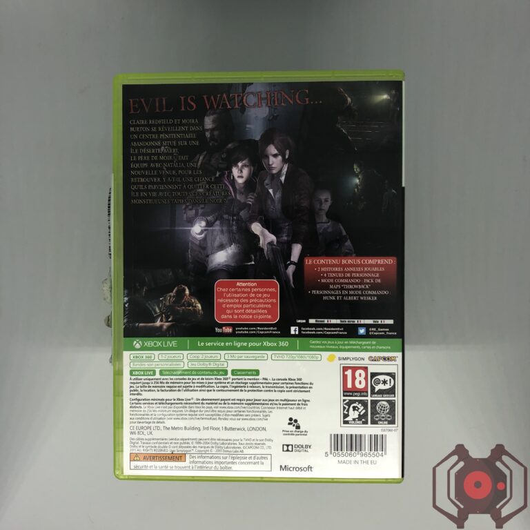 Resident Evil Revelations 2 - Xbox 360 (Derrière - France)