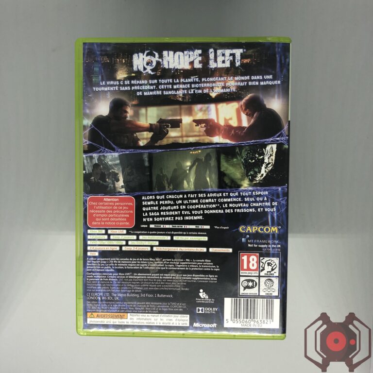 Resident Evil 6 - Xbox 360 (Derrière - France)
