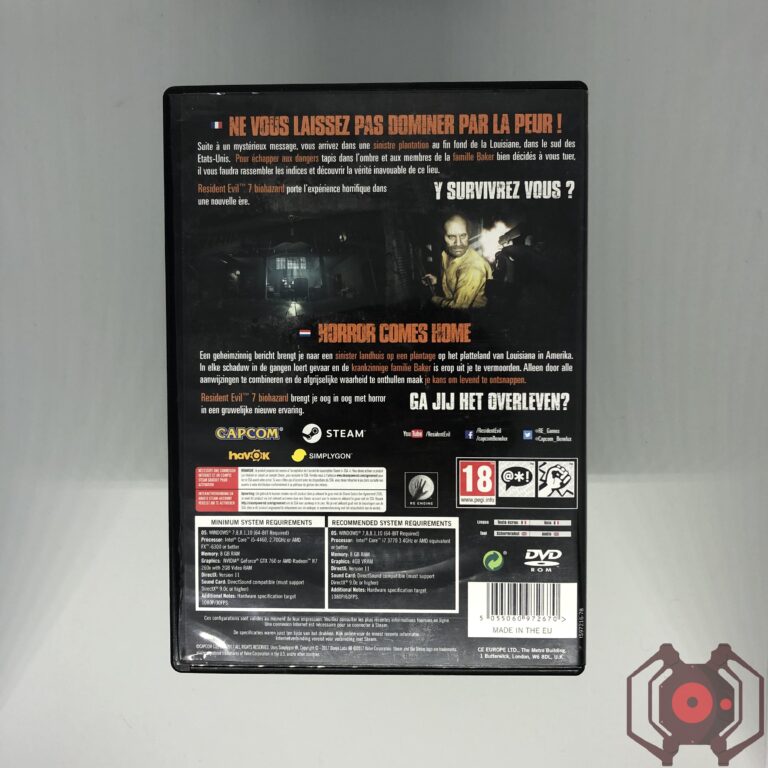 Resident Evil 7 Biohazard - PC (Derrière - France)