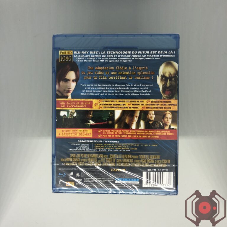 Resident Evil Degeneration - Blu-Ray (Derrière - France)
