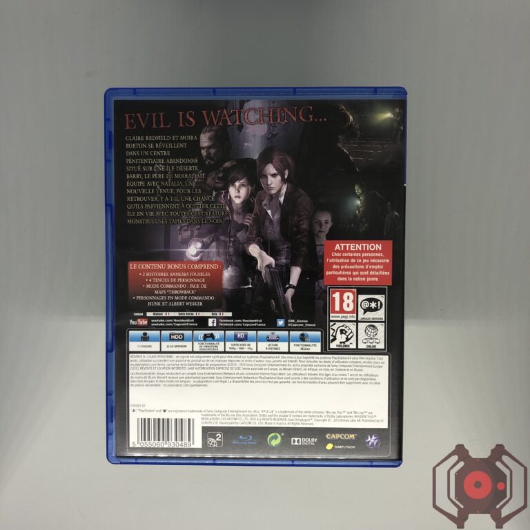 Resident Evil Revelations 2 - PS4 (Derrière - France)