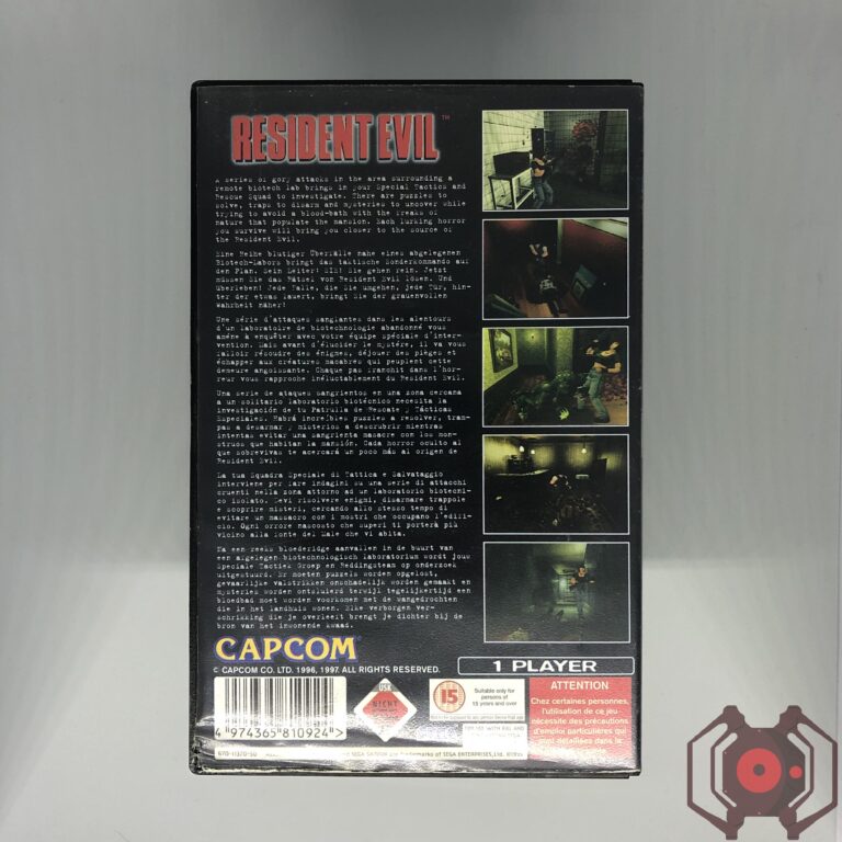 Resident Evil (1996) - Saturn (Derrière - France)