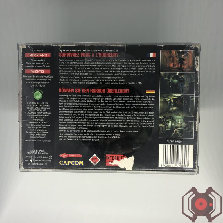 Resident Evil 2 (1998) - Nintendo 64 (Derrière - France)