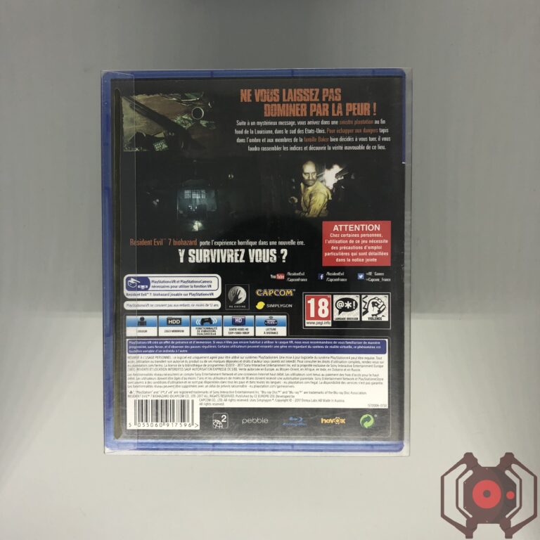 Resident Evil 7 Biohazard - PS4 (Lenticular) (Derrière - France)