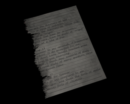 JOURNAL DE MARCUS 2 (RE0) (©EvilResource)