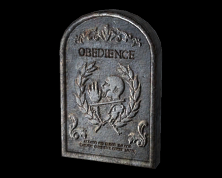 Plaque Obéissance (RE0) (©EvilResource)