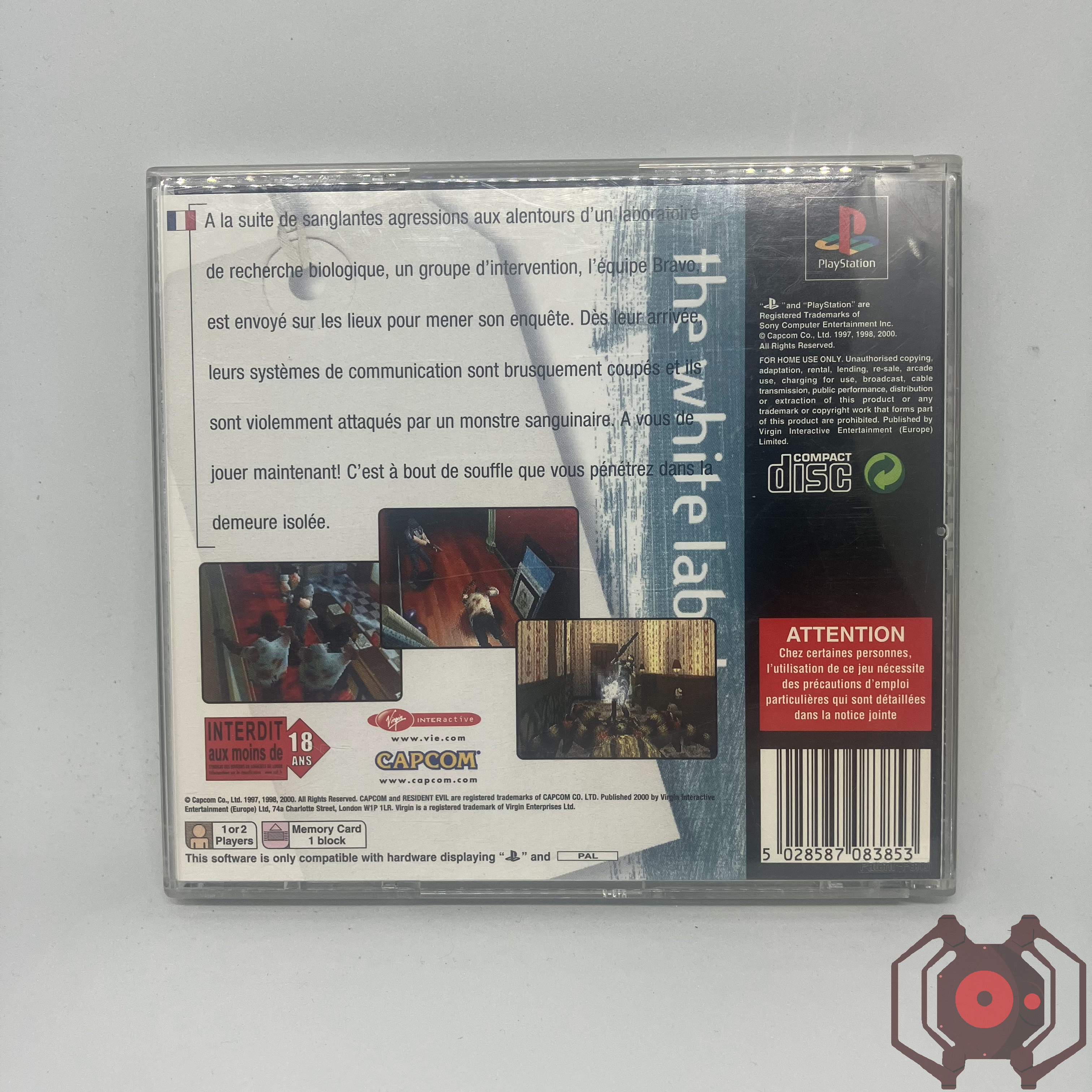 Resident Evil (1996) - PS1 (Value Serie) (Derrière - France)