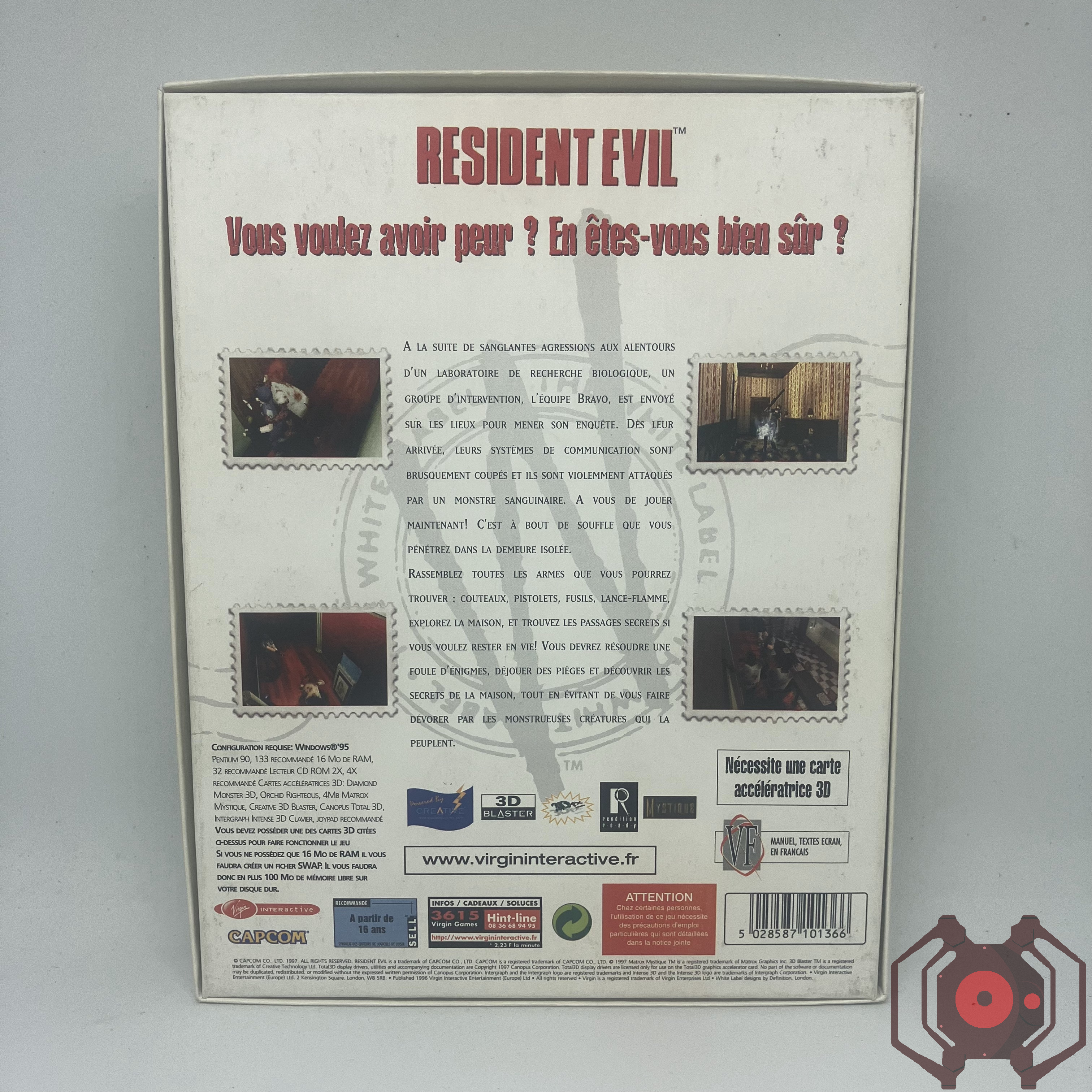 Resident Evil (1996) - PC Big Box (Derrière - France)