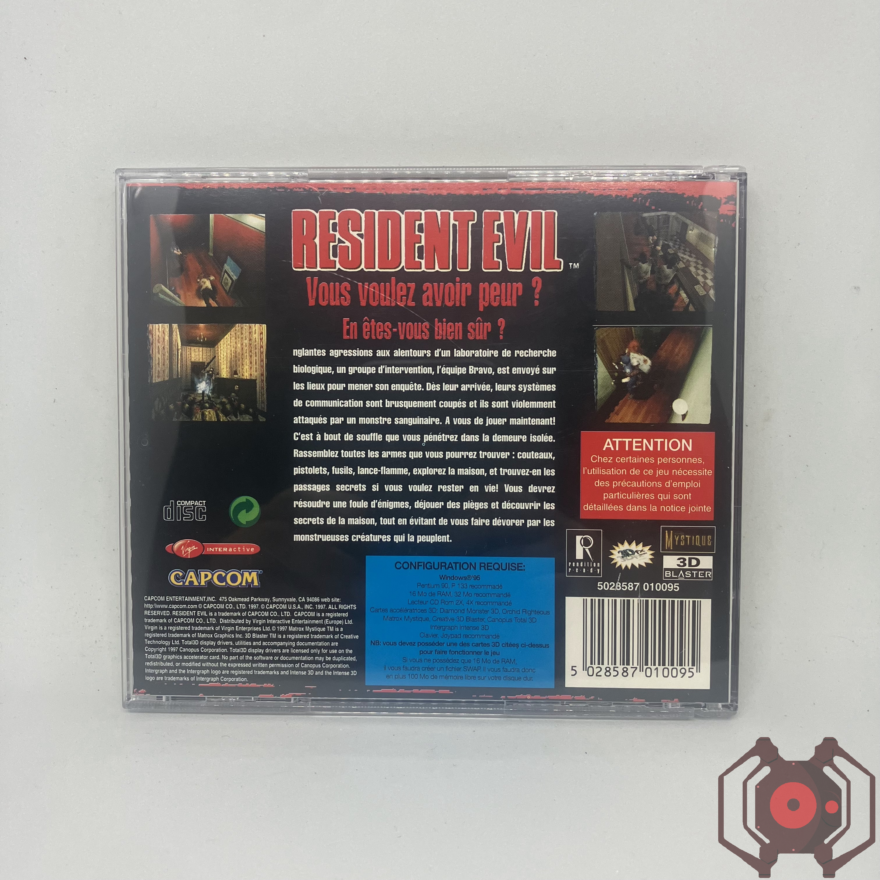 Resident Evil (1996) - PC (Derrière - France)