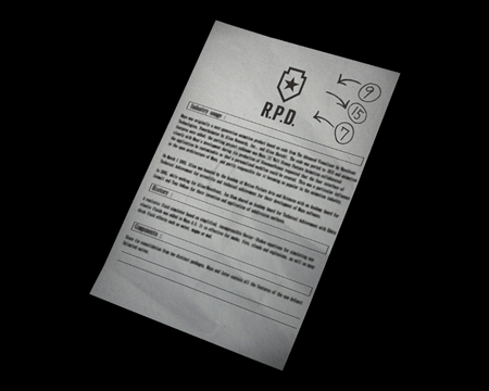 NOTE INTERNE (RE2 (2019)) (©EvilResource)