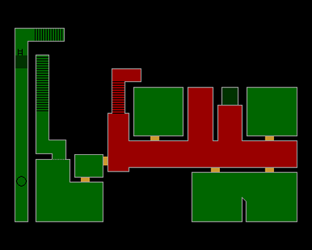 Bâtiment Principal 1er Étage (Flashback - RE Outbreak FILE 2) (©EvilResource)