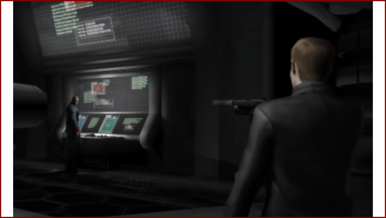 Wesker faisant face à Sergei Vladimir