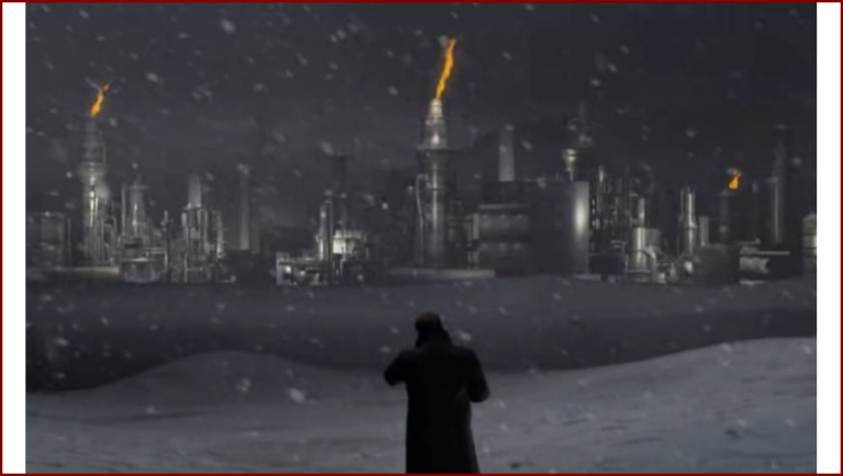 Wesker en approche pour son infiltration du centre