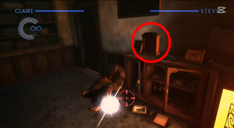 Bureau d'Alfred (Le Jeu de l'Oubli: Chapitre 5 - RE The Darkside Chronicles) (©ZankiTsubushiGameMovie)