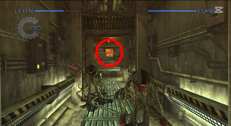 Couloir de l'Ascenseur (Mémoire d'une Cité Perdue: Chapitre 6 - RE The Darkside Chronicles)  (©ZankiTsubushiGameMovie) (4)
