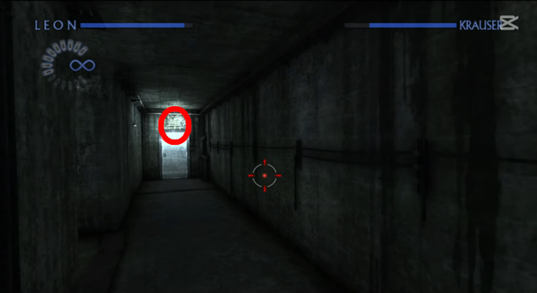 Couloir en Béton du Barrage (Opération Javier: Chapitre 2 - RE The Darkside Chronicles) (©ZankiTsubushiGameMovie)