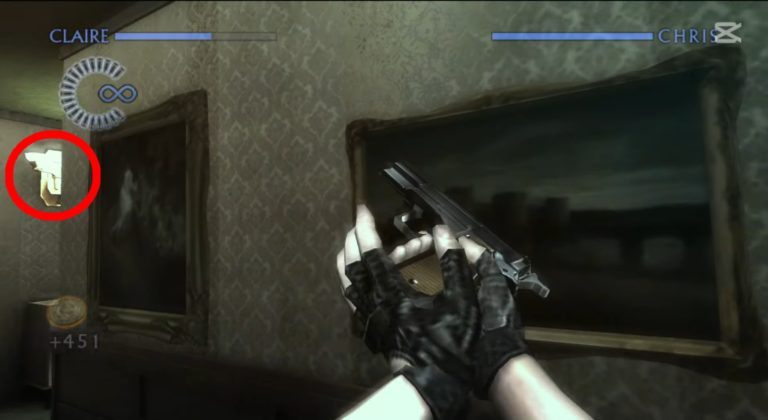Couloir en L (Le Jeu de l'Oubli: Chapitre 7 - RE The Darkside Chronicles) (©ZankiTsubushiGameMovie) (2)