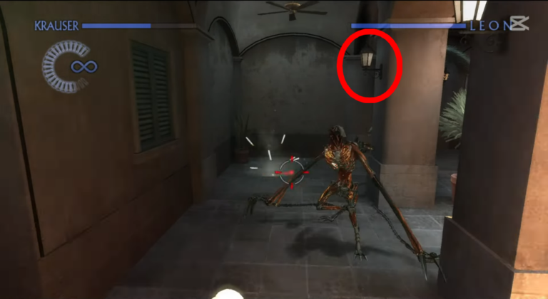 Cours Intérieure de la Demeure (Opération Javier: Chapitre 6 - RE The Darkside Chronicles) (2) (©ZankiTsubushiGameMovie)