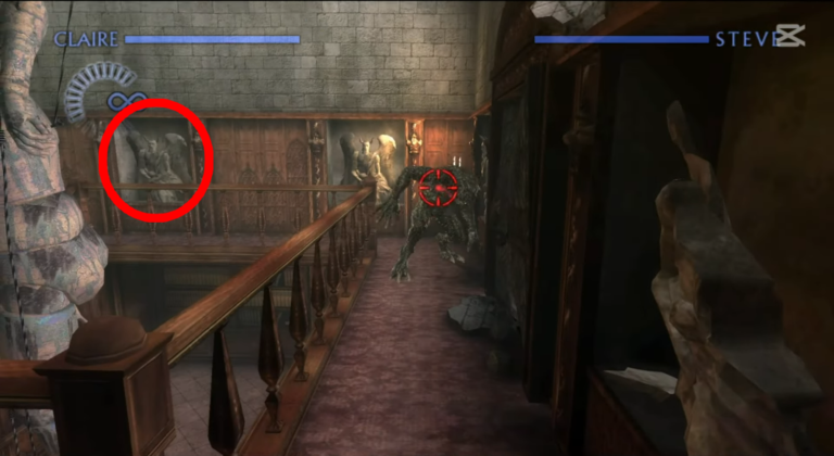 Hall de la Résidence Privée (Le Jeu de l'Oubli: Chapitre 5 - RE The Darkside Chronicles) (©ZankiTsubushiGameMovie)