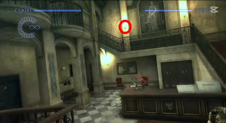 Hall du Palais (Le Jeu de l'Oubli: Chapitre 2 - RE The Darkside Chronicles) (©ZankiTsubushiGameMovie) (2)