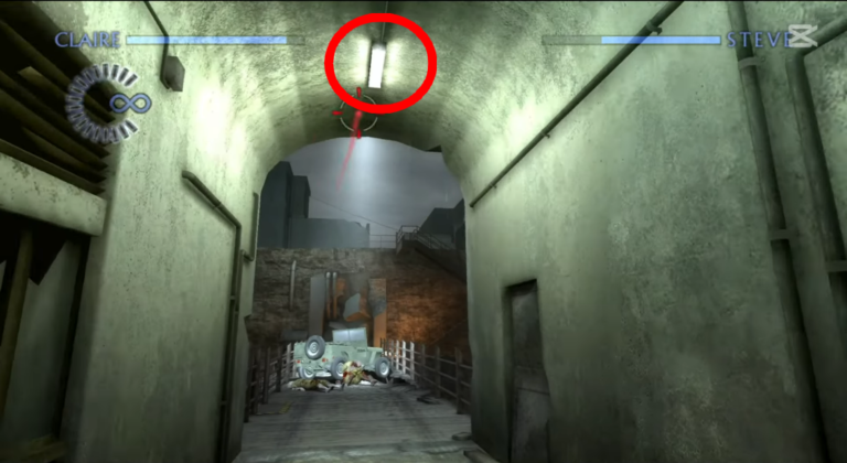 Pont en Métal (Le Jeu de l'Oubli: Chapitre 1 - RE The Darkside Chronicles) (©ZankiTsubushiGameMovie)