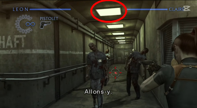 Zone de l'Ascenseur (Mémoire d'une Cité Perdue: Chapitre 6 - RE The Darkside Chronicles) (©ZankiTsubushiGameMovie)