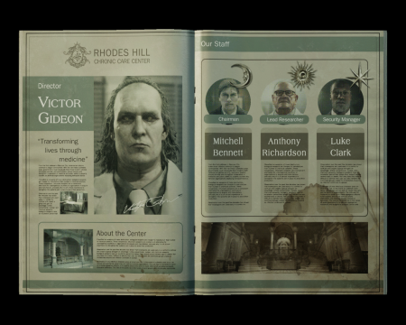 BROCHURE DU CENTRE DE SOINS (RE9 Requiem) (©EvilResource)
