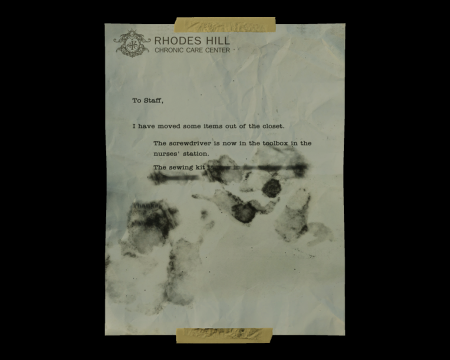 NOTE SUR UN CARTON (RE9 Requiem) (©EvilResource)