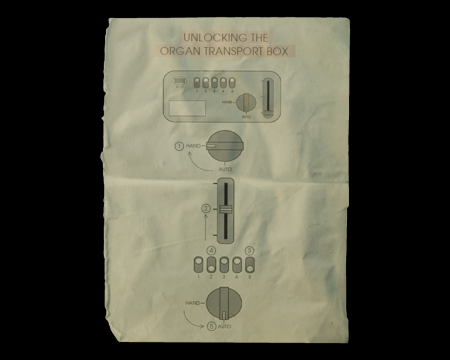 OUVRIR LA BOITE DE TRANSPORT D'ORGANES (RE9 Requiem) (©EvilResource)